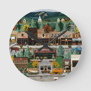 Horloge Ronde "Northern Exposure" ~ Roslyn, Washington