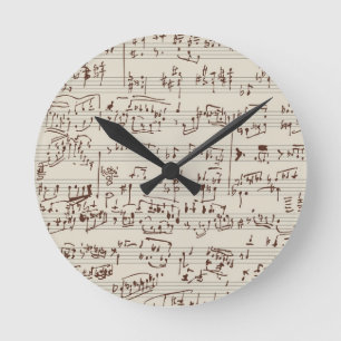 Horloge Ronde Notes de musique