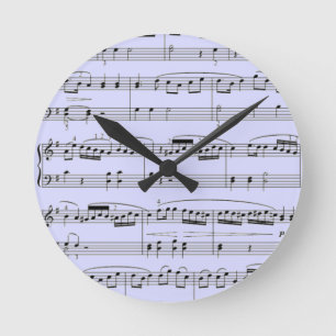 Horloge Ronde notes musicales