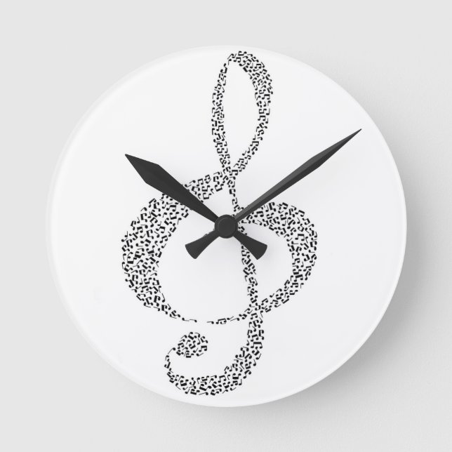 Horloge Ronde Notes musicales (Recto)