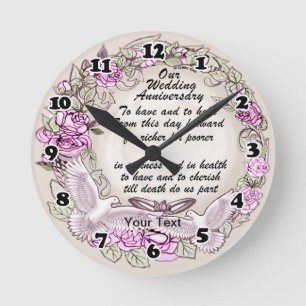 Horloge Ronde Notre anniversaire