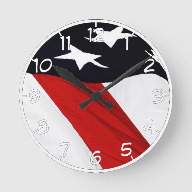 Horloge Ronde Notre drapeau (Recto)