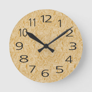 Horloge Ronde Nouilles Spaghetti Cuites