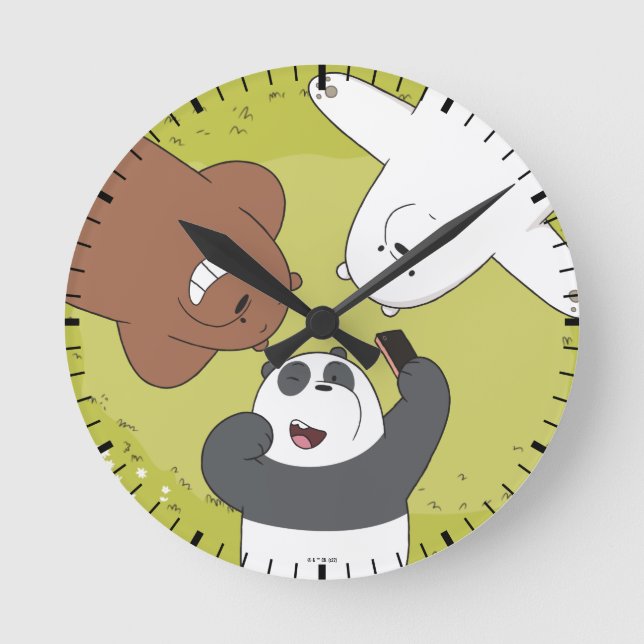 Horloge Ronde Nous portons des ours nus - #SquadButs (Recto)