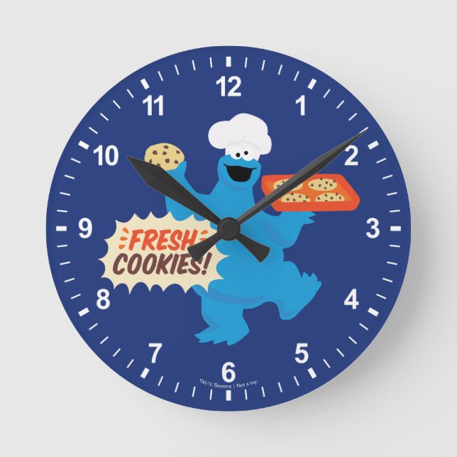 Horloge Ronde Nous sommes des gourmands | Cookies frais ! (Recto)