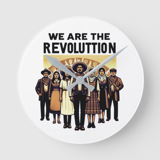 Horloge Ronde nous sommes une révolution (Recto)