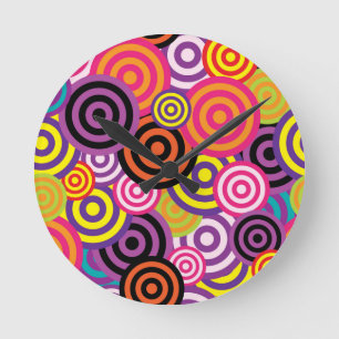 Horloge Ronde Nouveau cercle art Abstrait
