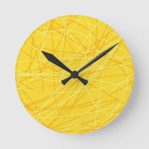 Horloge Ronde Nouvelle tendance 2014 accessoires motif jaune can