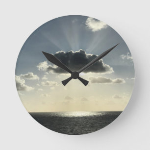 Horloge Ronde Nuage et soleil