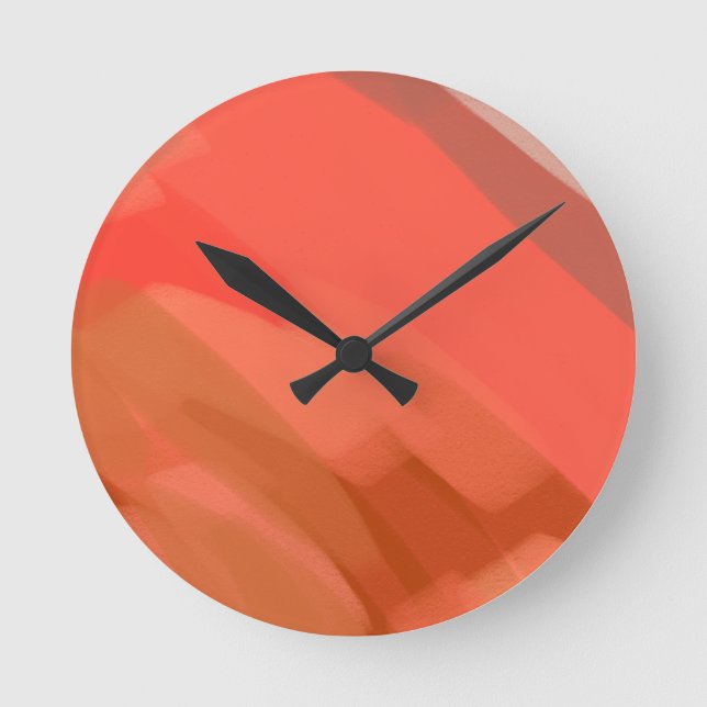 Horloge Ronde Nuances de Rosée Rousse (Recto)