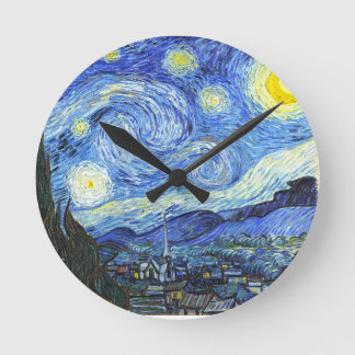 Horloge Ronde Nuit Van Gogh Starry