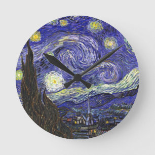 Horloge Ronde Nuit Van Gogh Starry