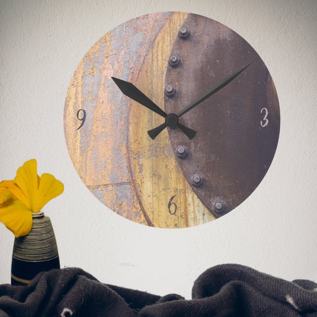 Horloge Ronde Objet métallique rouillé (Créateur téléchargé)