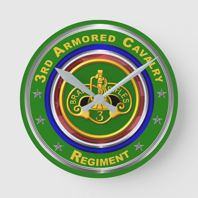 Horloge Ronde Objet souvenir du 3e régiment de cavalerie blindée (Recto)