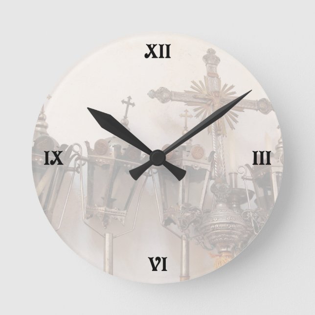 Horloge Ronde Objets façonnés religieux (Recto)