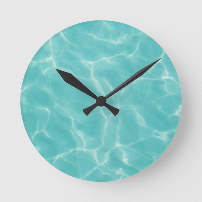 Horloge Ronde Océan Caraïbe Luminosité #1 #mer #wall #art (Recto)