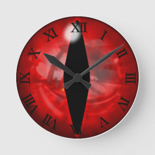 Horloge Ronde OEil rouge