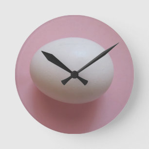 Horloge Ronde Oeuf blanc