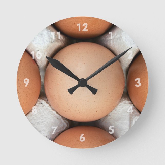 Horloge Ronde OEufs dans une boîte (Recto)