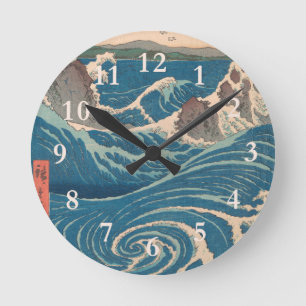 Horloge Ronde Oeuvre japonaise de Naruto Whirlpool