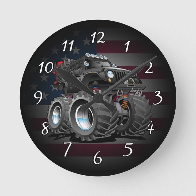 Horloge Ronde Off road 4x4 (Recto)