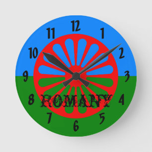 Horloge Ronde Official Romany gypsy flag