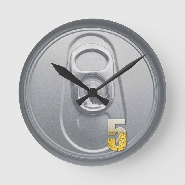Horloge ronde officielle du minuteur à bière (Recto)