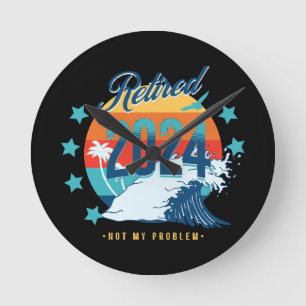 Horloge Ronde Officiellement à la retraite 2024