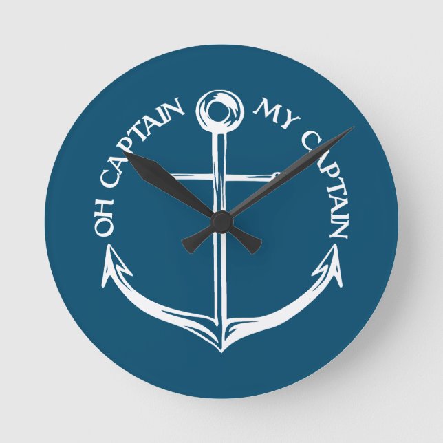 Horloge Ronde Oh Capitaine Mon Capitaine (Recto)