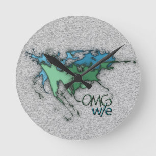 Horloge Ronde Oh mon Dieu !