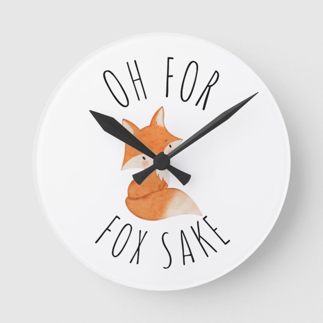 Horloge Ronde Oh pour Fox Sake (Recto)