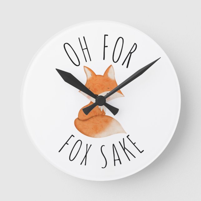 Horloge Ronde Oh pour Fox Sake (Recto)