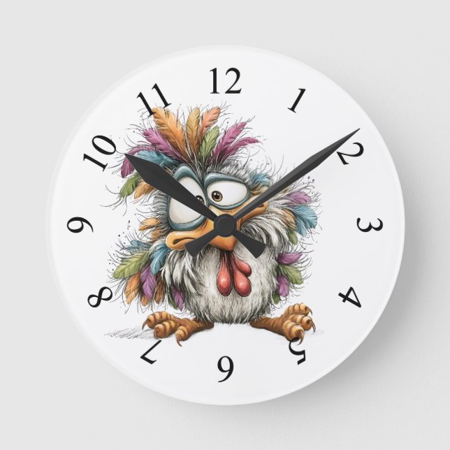 Horloge Ronde Oiseau original (Recto)