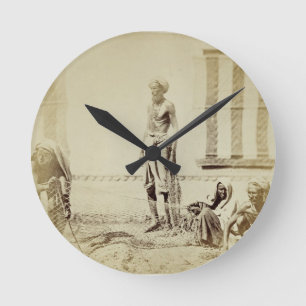Horloge Ronde Oiseau-Receveurs, basse caste Hindus à Delhi, le