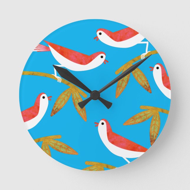 Horloge Ronde Oiseaux (Recto)