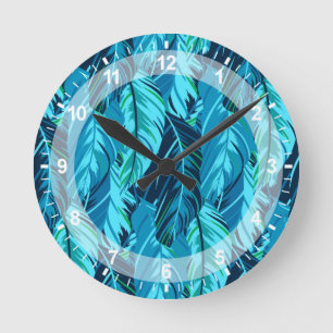 Horloge Ronde Oiseaux tropicaux
