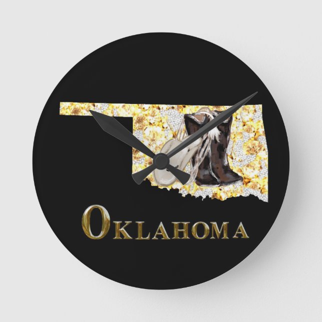 HORLOGE RONDE OKLAHOMA RÊVE ! (Recto)