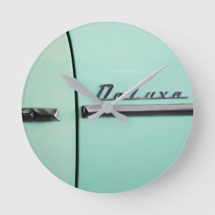 Horloge Ronde Old Chevrolet Deluxe