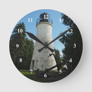 Horloge Ronde Old Presque Lighthouse Clock