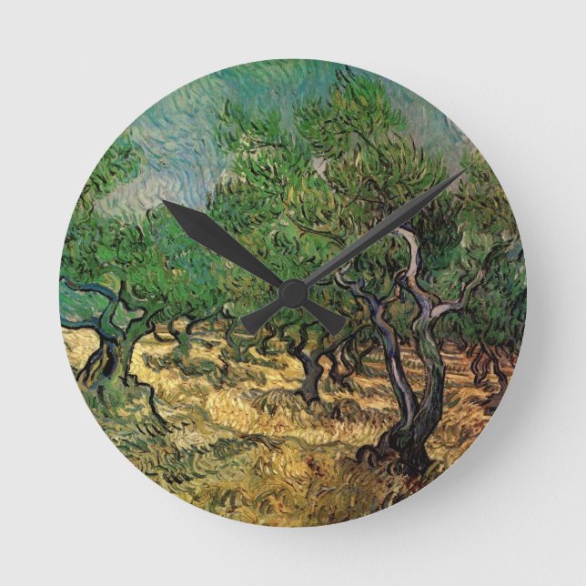 Horloge Ronde Oliveraie par Vincent van Gogh (Recto)