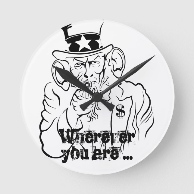 Horloge Ronde Oncle Sam (Recto)