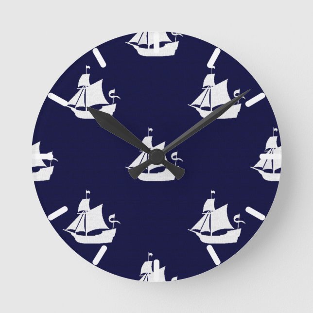 Horloge Ronde Opus Posh Ship Nautical (Recto)