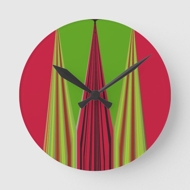 HORLOGE RONDE OR ROUGE VERT (Recto)