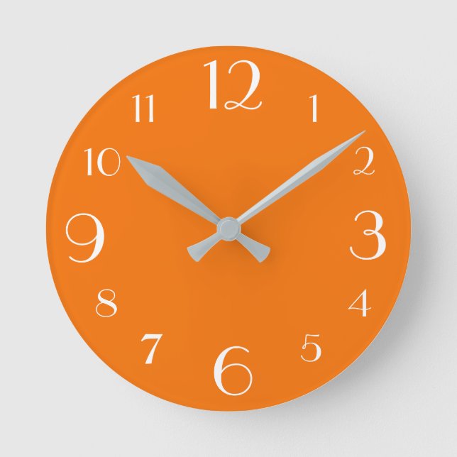 Horloge Ronde Orange (Recto)