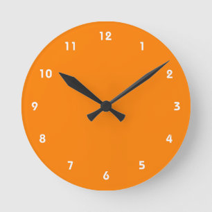 Horloge Ronde Orange
