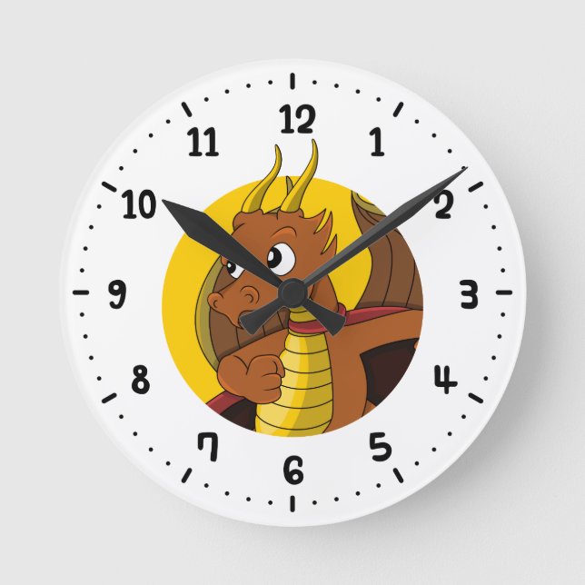 Horloge Ronde Orange dragon (Recto)