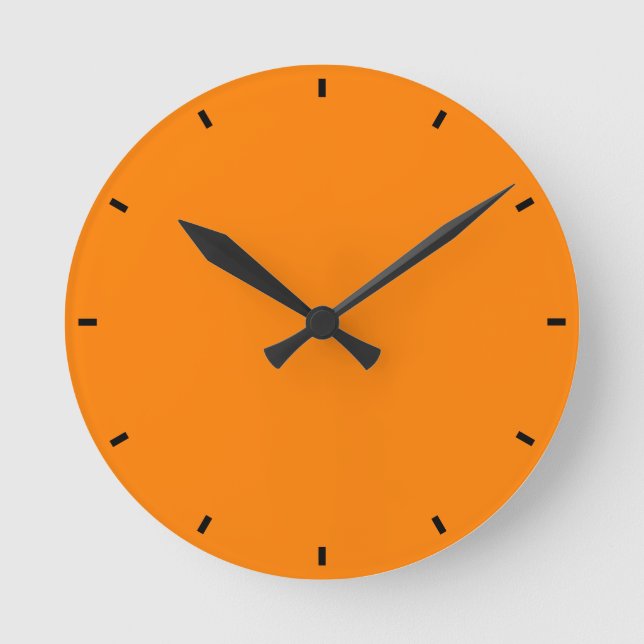 Horloge Ronde Orange Mandarin (Recto)