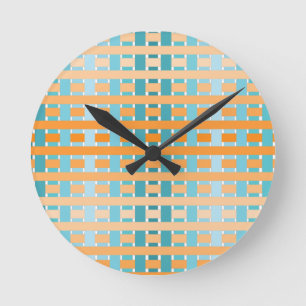 Horloge Ronde Orange plaqué dégradé