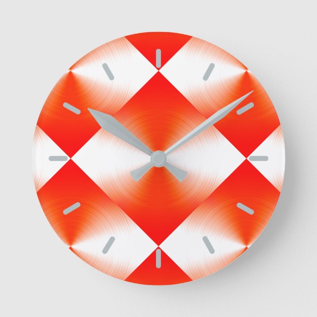 Horloge Ronde Orange Red (Recto)