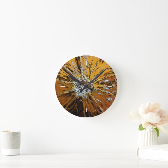 HORLOGE RONDE ORANGES (Maison)